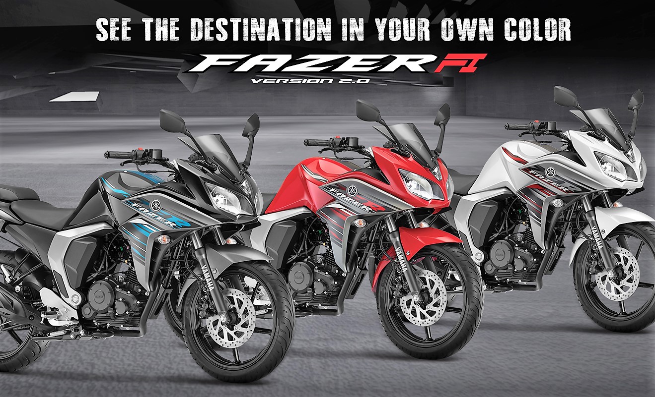 Yamaha Fazer V2 Fi Colors Available in India