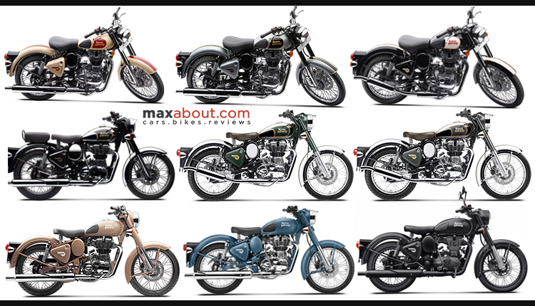 Royal Enfield Classic 500 Colors Available in India