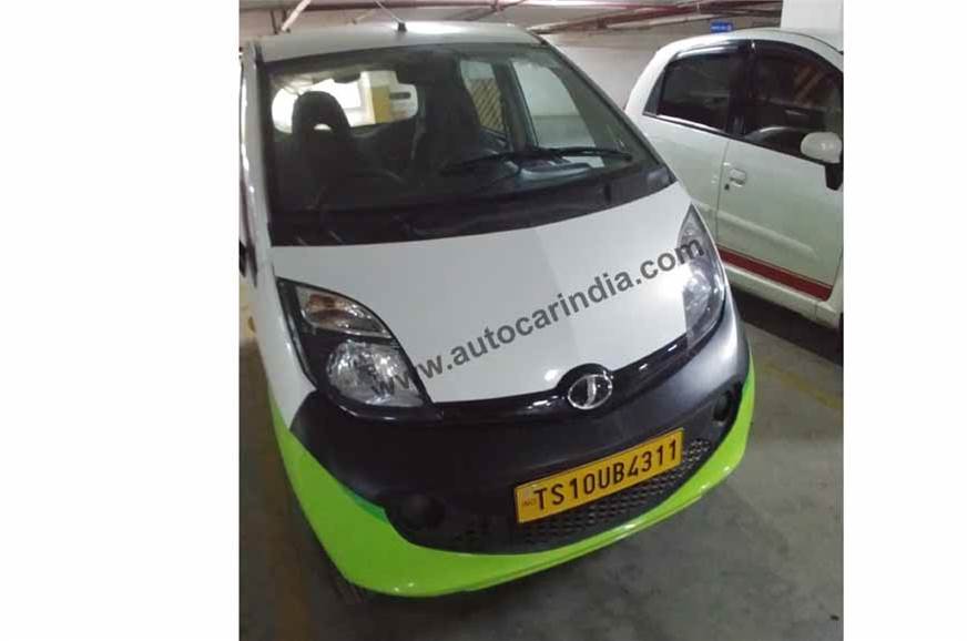 Electric Tata Nano (Jayem Neo) with Ola Stickers Spotted in Hyderabad - snapshot