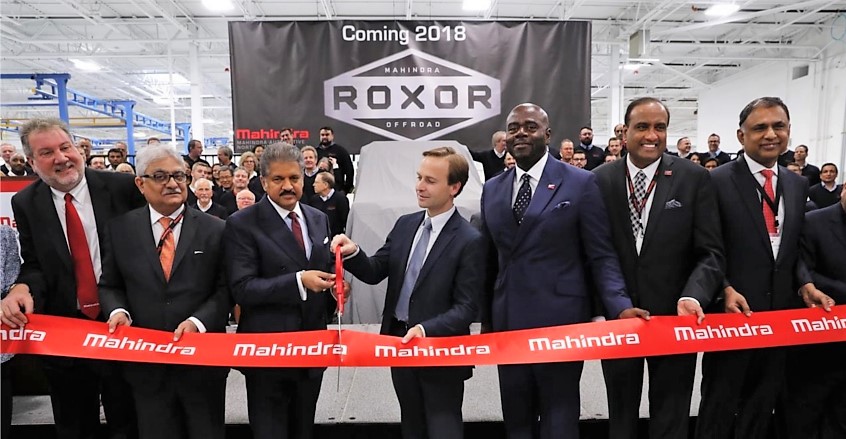 Mahindra Opens Manufacturing Plant in Detroit | Mahindra Roxor Launch in 2018