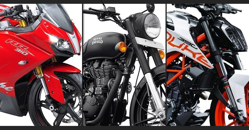 Top 10 Best-Selling 250cc-500cc Bikes in India