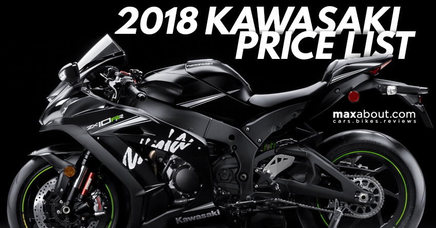 2018 Price List of Kawasaki Bikes Available in India