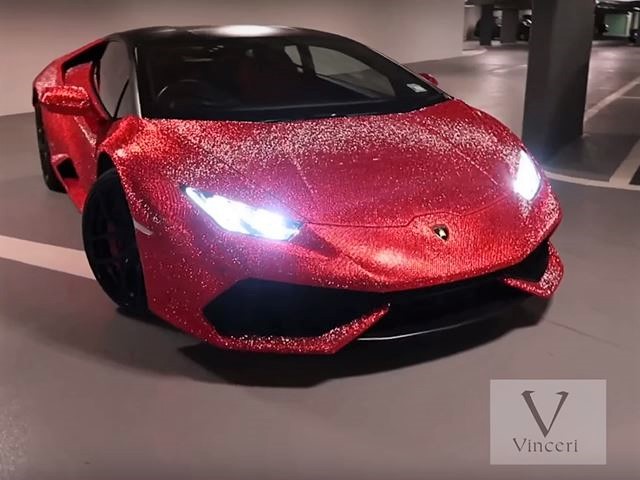 Lamborghini with Swarovski Crystals