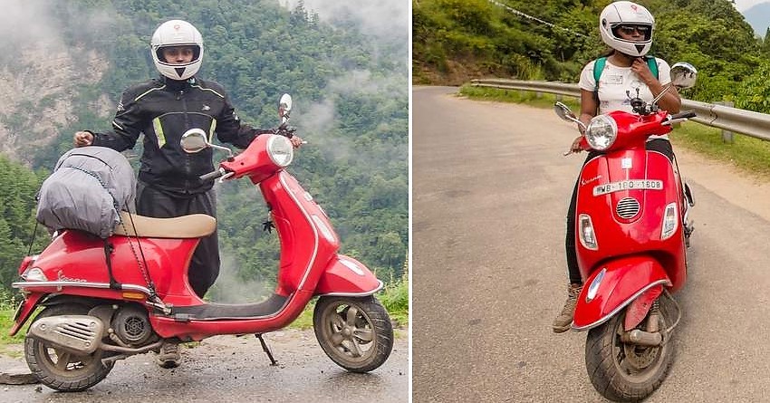 Meet Soumita Roy Choudhury: The 1st Indian Woman to Ride to Bhutan on a Vespa Scooter