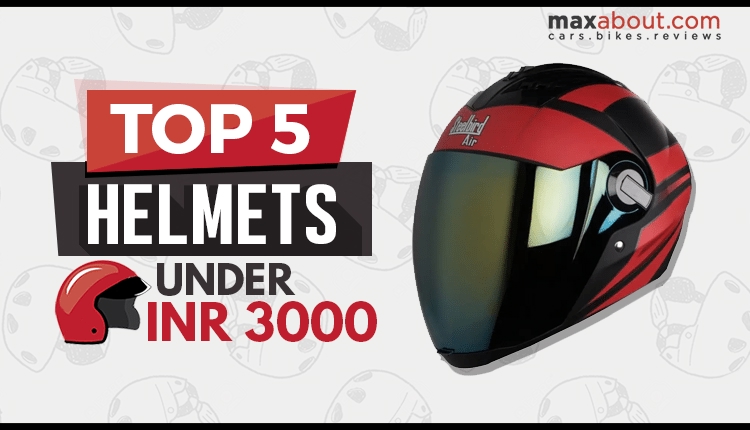 Top 5 Helmets Under INR 3000 in India [UPDATED]