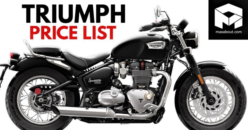 Latest Triumph Motorcycles Price List