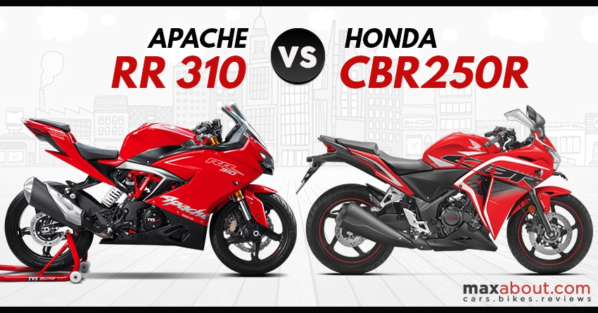 TVS Apache RR 310 vs Honda CBR250R