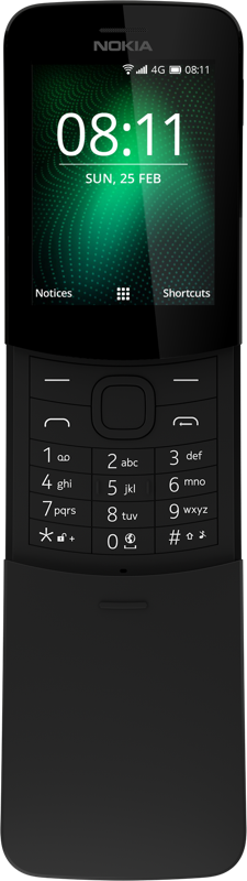 Nokia 8110 4G in Traditional Black Shade
