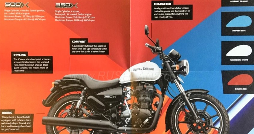 Royal Enfield Thunderbird 350X & 500X Official Brochure Leaked!