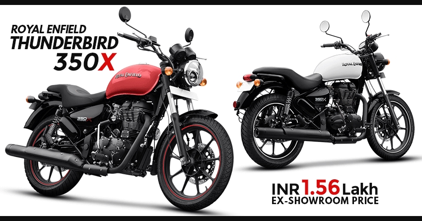 Royal Enfield Thunderbird 350X Launched @ INR 1.56 Lakh
