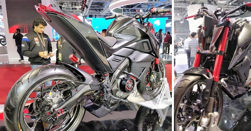 Auto Expo 2018: Yamaha Hyper Slaz 150cc Concept Showcased in India