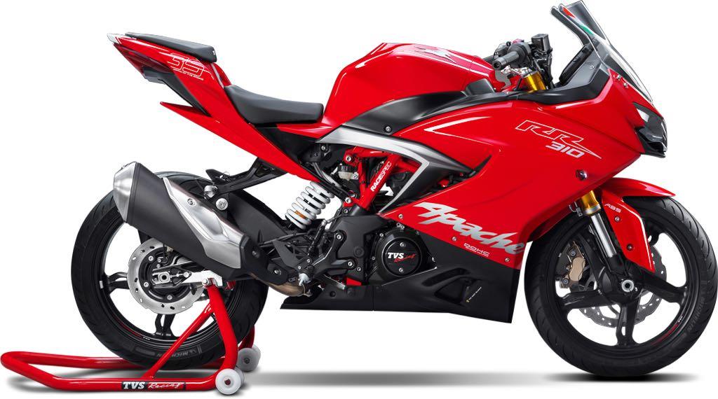 TVS Apache RR 310 in Racing Red