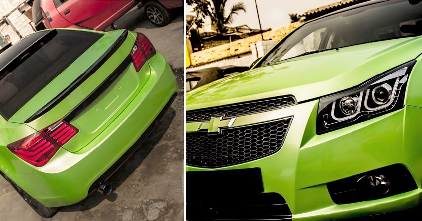 Pearl Green Chevrolet Cruze Wrap by Knight Auto Customizer