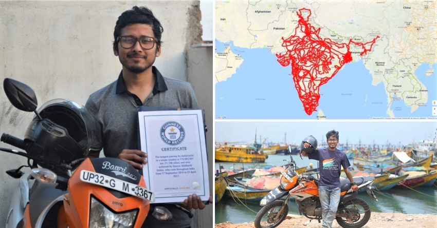 Guinness World Records: Gaurav Siddharth Rides 1.15 Lakh kms Across India in 589 Days