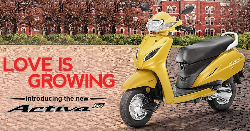 Honda Activa 5G Officially Launched @ INR 52,460