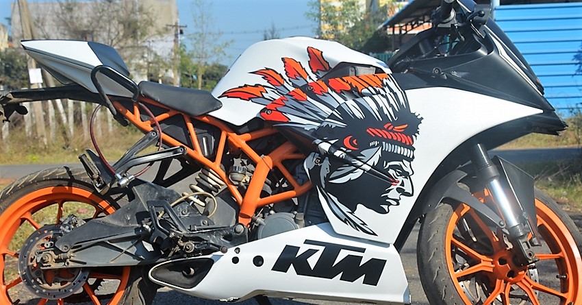 KTM RC 200 'Red Indian' Edition by Stealth Wraps (Chennai)