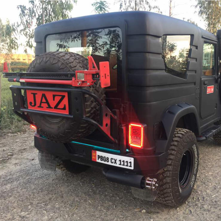 Stealth Black Mahindra Thar SUV Is The King of Darkness - midground