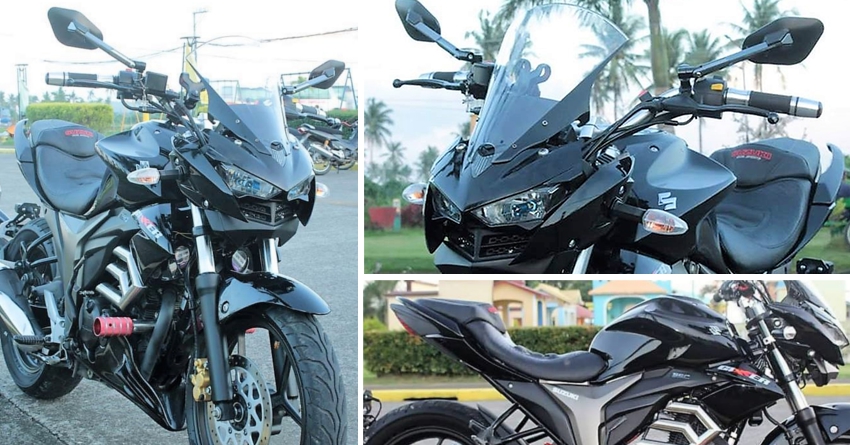Awesomely Modified Suzuki Gixxer with Yamaha R3 Inspired Face