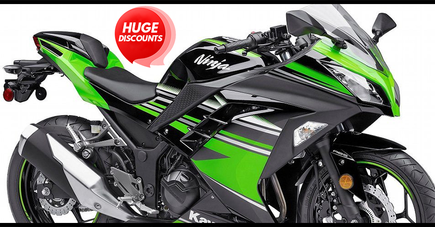 INR 60,000 Cash Discount on Unsold Kawasaki Ninja 300 (Old Model)