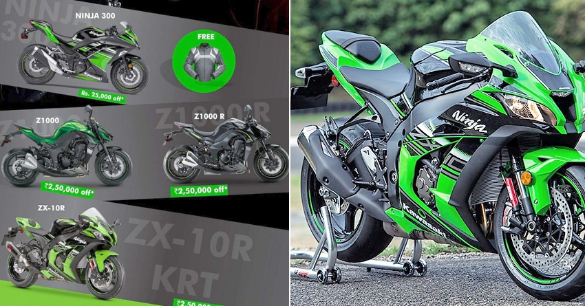 Kawasaki Dealers Offering Discounts of up to INR 2,50,000