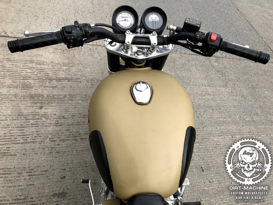 Meet 500cc Royal Enfield Combat Version Equipped with KTM's WP USD Front Forks - top