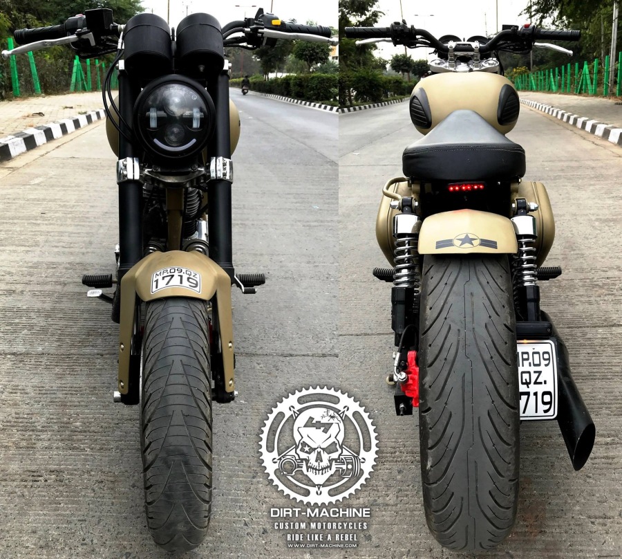 Meet 500cc Royal Enfield Combat Version Equipped with KTM's WP USD Front Forks - landscape