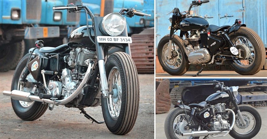 Meet Dopamine: Royal Enfield Machismo 500 Custom Bobber by Lazybone Motorcycles