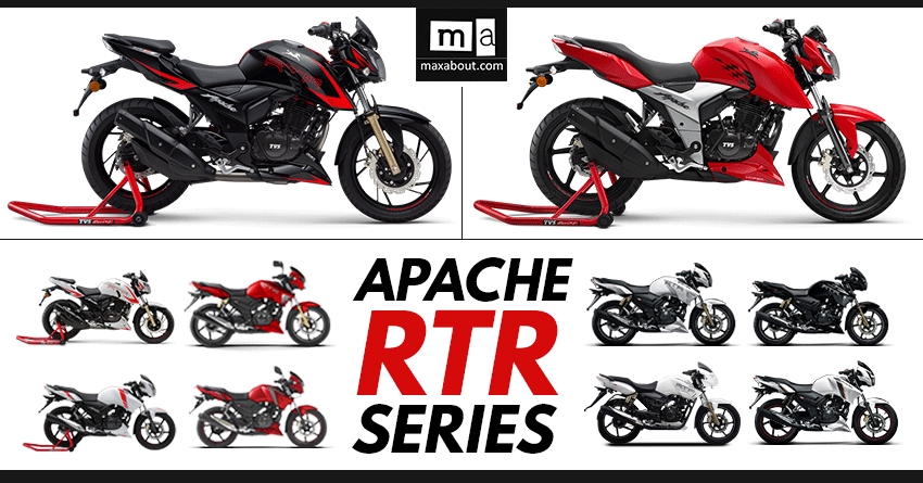 TVS Apache RTR Series Now Available in 18 Variants