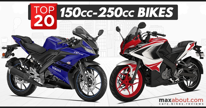 Top 20 Best-Selling 150cc-250cc Bikes in India (July 2018)