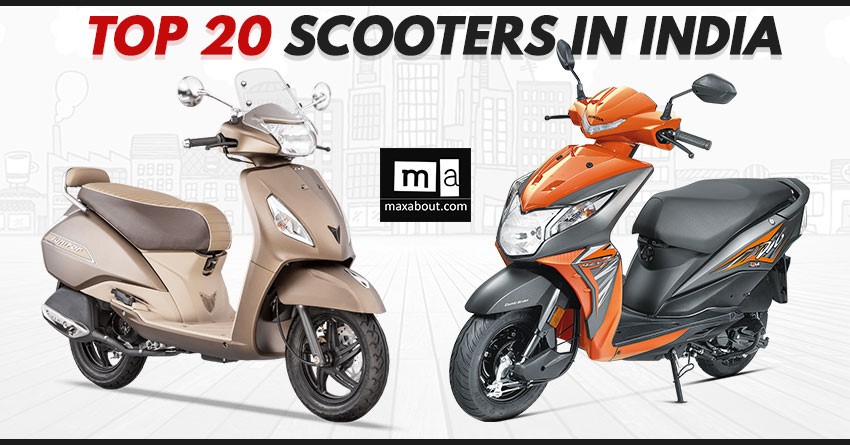 Top 20 Best-Selling Scooters in India (March 2018)