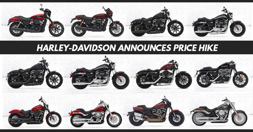 Harley-Davidson India Hikes Prices of 12 CKD Motorcycles
