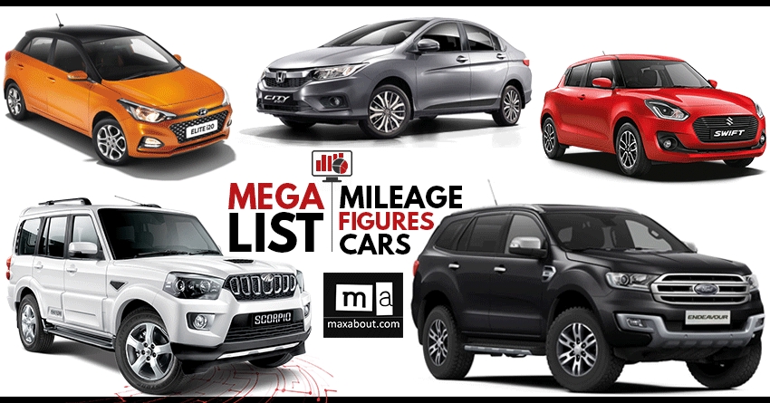 Mega List: ARAI Mileage Figures of Popular Cars in India