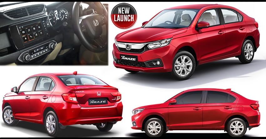 2018 New Honda Amaze Launched in India @ INR 5.59 Lakh