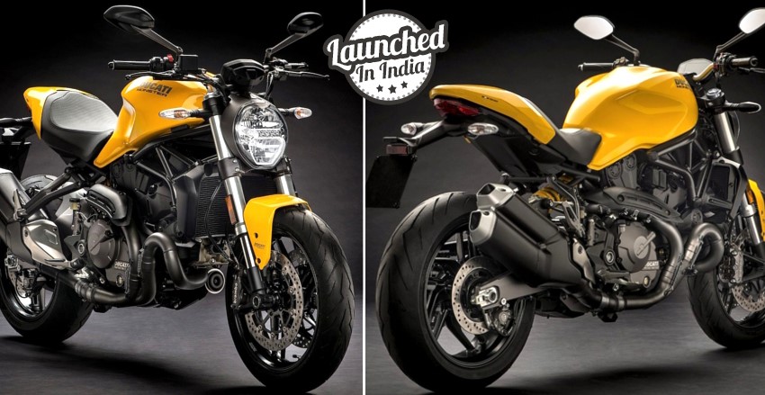 2018 Ducati Monster 821 Launched in India @ INR 9.51 Lakh