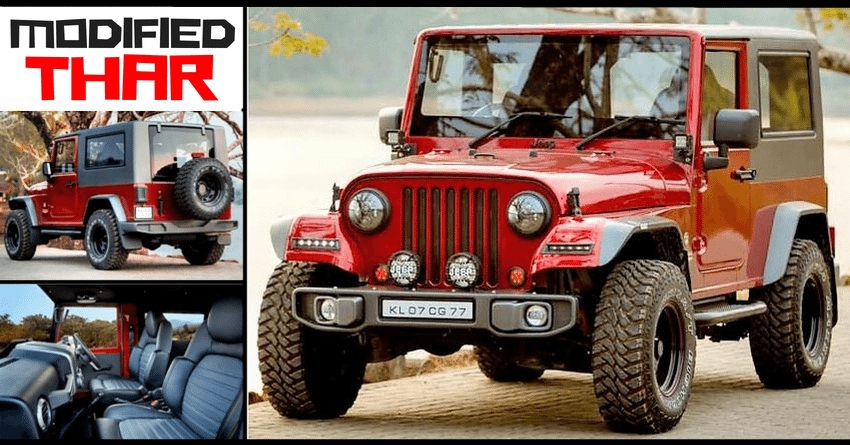 Precisely Modified Mahindra Thar by Redfox Autocare India