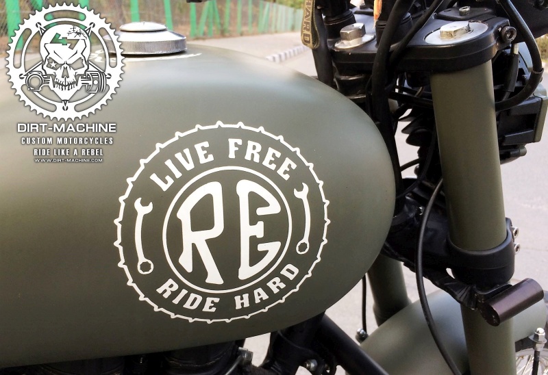 Royal Enfield USTAAD 350 by Dirt Machine Custom Motorcycles - front