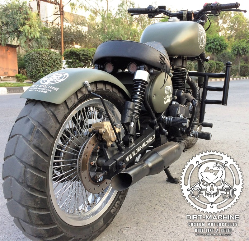 Royal Enfield USTAAD 350 by Dirt Machine Custom Motorcycles - top