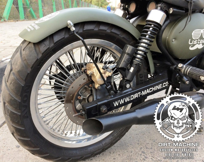 Royal Enfield USTAAD 350 by Dirt Machine Custom Motorcycles - midground