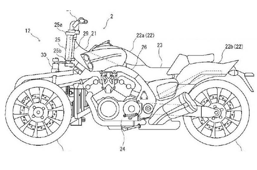 Yamaha Motor is Working on 3-Wheeler VMAX Trike - view