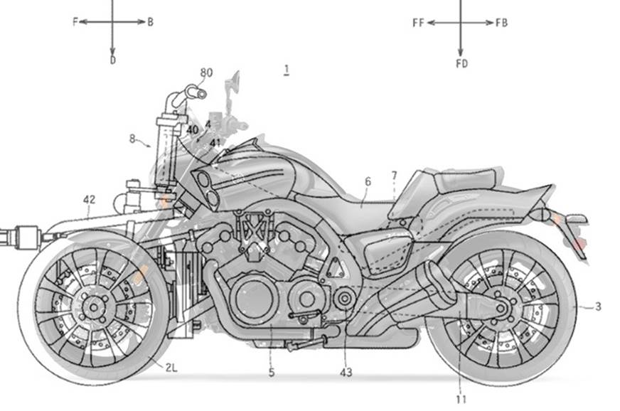 Yamaha Motor is Working on 3-Wheeler VMAX Trike - front