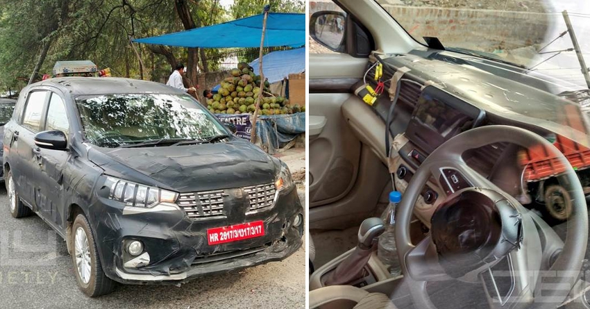 2019 Maruti Suzuki Ertiga Spotted Testing in India