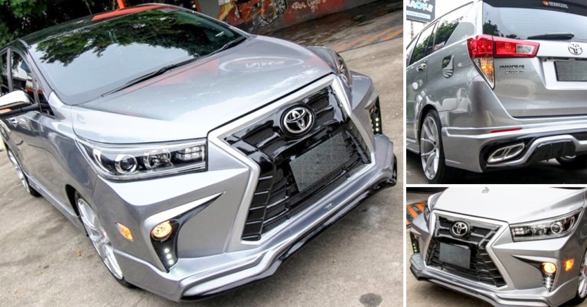 Toyota Innova MUV Modified To Look Like A Premium Lexus