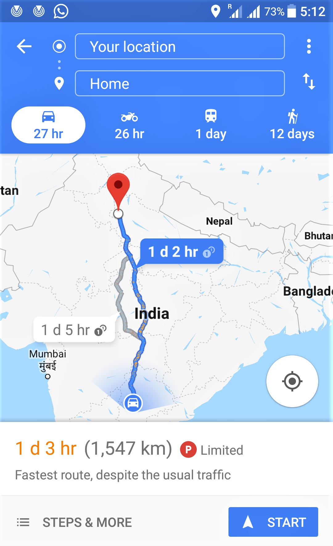 Solo Road Trip from Hyderabad to Delhi