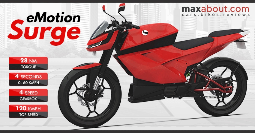 Meet eMotion Surge: India's 1st Geared Electric Motorcycle