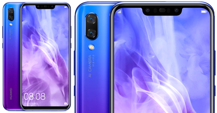 Huawei Nova 3 with 4 Cameras Launched in India @ INR 34,999