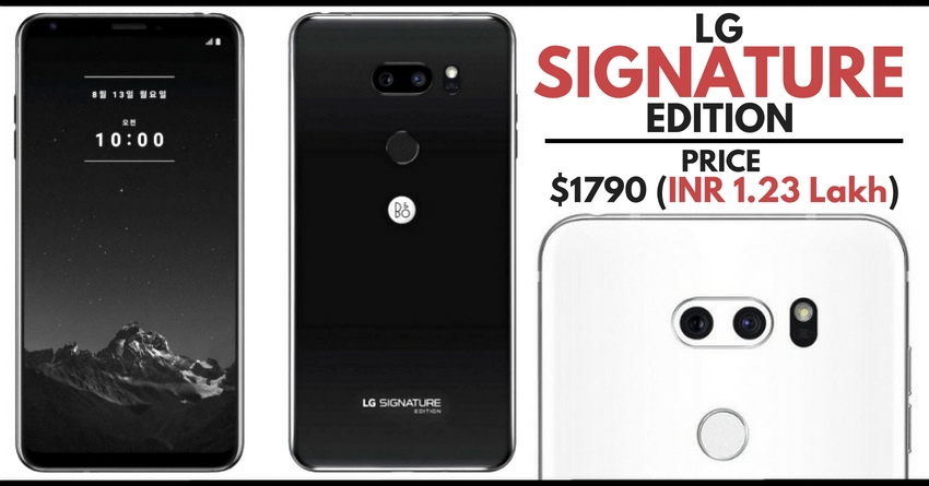 2018 LG Signature Edition Officially Unveiled for $1790 (INR 1.23 Lakh)