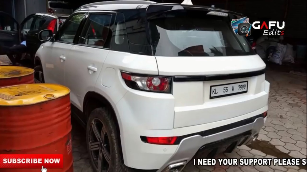 Maruti Owner Spends Rs 6 Lakh to Convert His Brezza Into Range Rover SUV - back