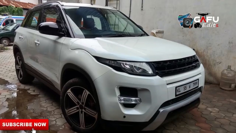 Maruti Owner Spends Rs 6 Lakh to Convert His Brezza Into Range Rover SUV - snap