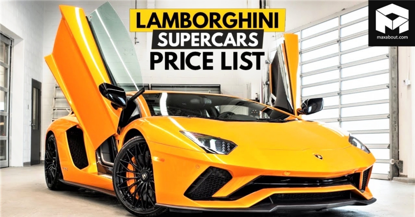 Lamborghini Supercars Price List