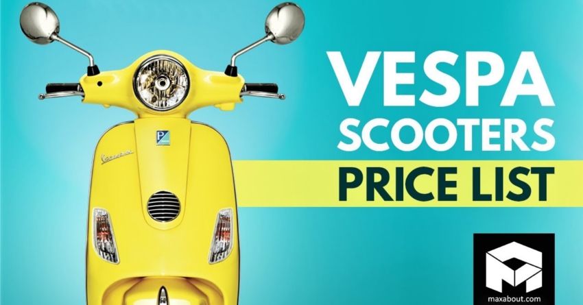 Vespa Scooters Price List in India